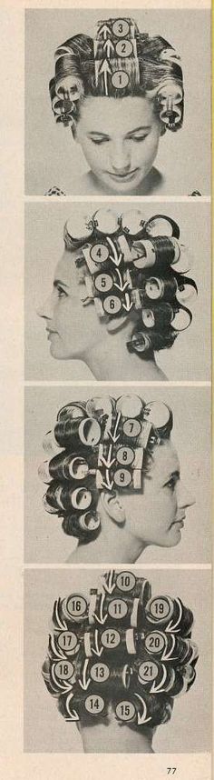 1950s Roller Set, Curler Set Pattern, Where To Put Hair Rollers, Soft Feminine Accessories, Wet Hair Rollers, How To Put On Hair Rollers, Curler Pattern Hair Roller, How To Use Rollers In Hair Tutorials, Wet Roller Set Hairstyles