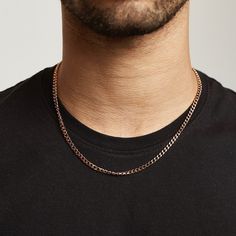 'CURB CHAIN - A CLASSIC, VERSATILE PIECE FOR EVERYDAY WEAR...' Made from solid silver and dipped in real 18 karat rose gold | Stamped with .925 on clasp | Certified and Tested. This chain is 20 Inches in length and includes a + 4 Inch extension. (2mm thickness) PROMISE/GUARANTEE Guaranteed to never fade, tarnish or lose its colour - even in the shower, sea, pool, wearing while training or exposed to sweat and heat - this chain is built to last, has a real weight to it and has a gorgeous natural Classic Rose Gold Chain Necklace, Classic Rose Gold Link Chain Necklace, Rose Gold Link Jewelry With Curb Chain, Rose Gold Box Chain Jewelry For Everyday, Classic Rose Gold Curb Chain Necklace, Classic Rose Gold Necklace With Curb Chain, Minimalist Rose Gold Chain Link Necklace, Everyday Rose Gold Box Chain Jewelry, Minimalist Curb Chain Jewelry For Formal Occasions