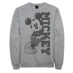 Show some love for your favorite mouse with this men's Mickey Mouse sweatshirt.© Disney Show some love for your favorite mouse with this men's Mickey Mouse sweatshirt.© Disney FEATURES Crewneck Long sleevesFABRIC & CARE Cotton, polyester Machine wash Imported Color: Med Grey. Gender: male. Age Group: adult. Mickey Mouse Sweatshirt For Winter Streetwear, Mickey Mouse Long Sleeve Sweatshirt For Streetwear, Fall Mickey Mouse Sweatshirt For Streetwear, Fall Mickey Mouse Crew Neck Sweatshirt, Long Sleeve Mickey Mouse Sweatshirt For Streetwear, Fall Streetwear Mickey Mouse Tops, Casual Mickey Mouse Crew Neck Sweatshirt, Casual Crew Neck Mickey Mouse Sweatshirt, Sporty Mickey Mouse Crew Neck Top