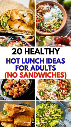 20 healthy hot lunch ideas for adults no sandwiches, salads, and soups