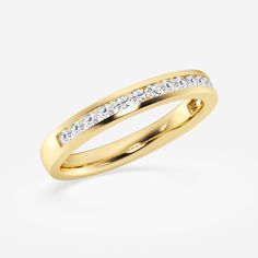 1/3 ctw Round Lab Grown Diamond Channel Wedding Band 14K Yellow Gold FG, VS2+ Lab Grown, Wedding Band, Lab Grown Diamonds, Wedding Bands, Lab, Yellow Gold, Band, Yellow, Gold