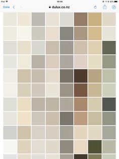 an iphone screen showing the different shades of brown