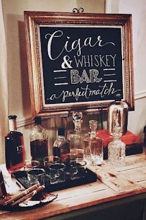 Wedding Cigars, Whisky Bar, Whiskey Bar, Diy Event, Gatsby Wedding, 40th Birthday Parties, 50th Birthday Party, Wedding Bar