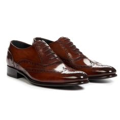 Brown Wingtips Brogue Shoes for Men’s Dress Shoes Fitted Wingtip Loafers For Galas, Brown Wingtip Oxfords For Galas, Italian Wingtip Dress Shoes For Galas, Formal Wingtip Oxfords With Leather Sole, Italian Wingtip Lace-up Shoes For Formal Occasions, Luxury Wingtip Monk Strap Shoes For Galas, Luxury Wingtip Oxfords For Galas, Brogue Oxfords For Galas With Snip Toe, Formal Italian Wingtip Lace-up Shoes