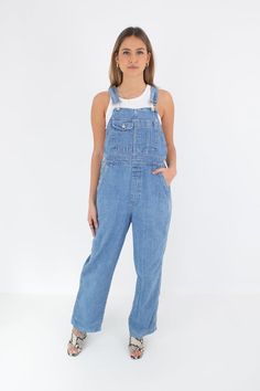 90s 1990s Mid Blue Long Denim Trouser Pant Overalls | Ladies Womens Girls Overalls Dungarees - 2 Sizes S & MFor 10% off your first purchase visit - www.marlowvintage.com.auSoft light-weight cotton/denimAnna is wearing a Size SEXCELLENT vintage conditionMeasurementsSize: S (tagged S)Waist: ~ 33"Hips: ~ 43"Length: ~ 139 cm (Adjustable straps - can be made shorter or longer)Fabric: Cotton / DenimBrand: GAP  MeasurementsSize: M (tagged M)Waist: ~ 35"Hips: ~ 45"-47"Length: ~ 139cm (Adjustable str Blue Straight Leg Overalls For Streetwear, 90s Washed Blue Relaxed Fit Bottoms, 90s Style Washed Blue Relaxed Fit Bottoms, 90s Style Relaxed Fit Washed Blue Bottoms, 90s Style Washed Blue Bottoms With Relaxed Fit, Blue Straight Leg Denim Jumpsuit For Streetwear, Casual Medium Wash Overalls, Denim Overalls With Relaxed Fit, Retro Medium Wash Pants For Spring