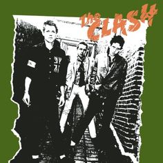 an image of three men standing in front of a brick wall with the words clash on it