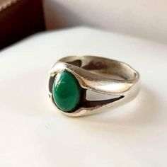 An Antique Natural Green Hussaini Feroza Ring, Green TURQUOISE Gemstone in Handmade 925k Sterling Silver Ring for Men & Women. -Online Shopping Store -Men & Women Jewelry -Gems & Jewelry Buyers -Jewelry Type        Men Sterling  Silver Handmade Stone Ring -Gemstone Used       Wedding Ring, Birth Stone Ring, Gift Ring, Lucky Ring. -Gemstone Size                   All Sizes Available -Ring Material        Sterling Silver -Ring Type                 Statement Ring, Single Stone Ring  -Size                 Adjustable US Size Offered as on Order -Delivery Carrier                 FedEx    -Delivery Period          7 Business Days -Payment Method            PayPal Vintage Green Sterling Silver Signet Ring, Handmade Vintage Green Signet Ring, Vintage Handmade Green Signet Ring, Classic Green Signet Ring Stamped 925, Vintage Silver Emerald Ring With Polished Finish, Feroza Ring, Lucky Ring, Silver Ring For Men, Single Stone Ring