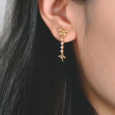 NOTE: the pearls in picture are NOT included in this item. High quality real gold plated brass earring posts, color not easily tarnish, lead nickel free Size: 27x9mm Quantity: 4pcs=2 pairs Color: gold Material: 18K gold plated brass  ❤ This listing is for ear backs to match: ❤ https://www.etsy.com/shop/Nbeads?ref=seller-platform-mcnav&search_query=ear+back ❤ More gold plated brass items here: ❤ https://www.etsy.com/shop/Nbeads?search_query=GB Dainty Gold Flower-shaped Pearl Earrings, Gold Pearl Earrings With Flower Charm, Gold Dainty Pearl Earrings Flower Shape, Gold Dainty Pearl Earrings In Flower Shape, Dainty Gold Pearl Earrings In Flower Shape, Brass Items, Flower Earring, Earring Posts, Jan 11