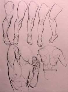 a drawing of three men standing next to each other