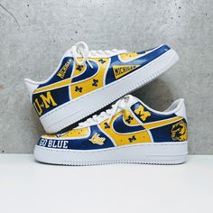 Painted Air Force 1, The Ivy League, Air Force 1 Sneakers, Air Force 1s, Hand Painted Shoes, Big Ten, Cute Nike Shoes, Leather Paint, The Ivy