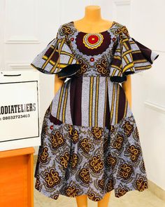 Short Gown Designs, Gown Designs, Ankara Short, Ankara Clothing, African Dresses For Kids, African Fashion Skirts