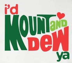 i'd love you and kreww ya t - shirt in white with green and red lettering