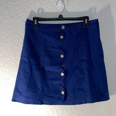 Blue Button Down Mini Skirt Really Cute And Easy To Style Stretchy Size Large Never Worn Button Down Mini Skirt, Skirts Blue, Button Downs, Mini Skirt, Womens Skirt, Color Blue, Mini Skirts, Skirt, Women Shopping