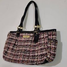 Size 8.5 X 16 Inches. Brand New With Tag. The Tag Is A Bit Torn But I Left It To Show Its New And The Purchase Price Of $319.99. Luxury Tweed Bags For Everyday, Black Rectangular Tweed Bag, Black Tweed Rectangular Bag, Black Rectangular Tweed Shoulder Bag, Rectangular Black Tweed Shoulder Bag, Coach Shoulder Bag For Fall Shopping, Chic Black Tweed Bag, Coach Shoulder Bag For Office Use In Fall, Coach Shoulder Bag For Fall Office Use