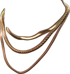 Metal Snake Chain Choker, Gold Snake-shaped Metal Necklace, Gold-tone Snake Chain Necklace, Gold Plated Snake Chain Choker, Herringbone Necklace, Snake Necklace, Clear Stone, Layered Jewelry, Waterproof Jewelry