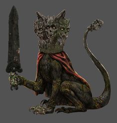 an image of a creature with a knife