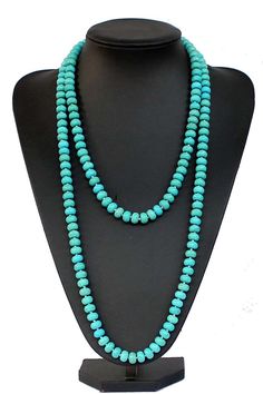 Condition: 100% Brand New Material: Simulated Turquoise , Bead size: 6x10mm( turquoise beads), Weight: about 6oz (170g) Length: 55inches(necklace Neck size) Color: Turquoise (as shown) Metal:No Clasp Packing: Silk Pouch Note: I can custom jewelry, change the style and length of the product.so if you want any adjustments in length or style, don't forget to contact me. Otherwise, I will send you the one in the picture. Beautifully Handcrafted by highly skilled artisans All of our items are hand se Turquoise Jewelry With 8mm Beads For The Beach, Turquoise Long Necklace With Faceted Beads, Long Turquoise Necklace With Faceted Beads, Turquoise Beaded Necklaces With 8mm Beads For Meditation, Turquoise Gemstone Beads Long Necklace, Turquoise Beaded Necklace For Meditation With 8mm Beads, Turquoise Beaded Necklaces For Meditation, Long Turquoise Necklace With Colorful Beads, Turquoise Long Necklace With Colorful Beads