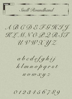 some type of handwriting that has been written in different styles and font types, including the upper