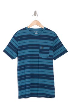 Bold stripes bring big energy to a T-shirt made for playing or relaxing in the comfort of soft, breathable cotton. Crewneck Short sleeves 100% cotton Machine wash, tumble dry Imported Casual Cotton T-shirt With Contrast Stripes, Blue Cotton T-shirt With Contrast Stripes, Everyday Crew Neck T-shirt With Vertical Stripes, Everyday Horizontal Stripe Short Sleeve T-shirt, Casual Short Sleeve T-shirt With Vertical Stripes, Casual Cotton Tops With Vertical Stripes, Cotton Tops With Vertical Stripes And Short Sleeves, Casual Cotton Top With Horizontal Stripes, Casual Horizontal Stripe Pattern T-shirt For Everyday