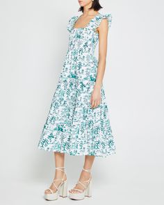 Price Comparison Few Moda $64 Alice+Olivia $238 For Love & Lemons $248 Product Details Adorable ruffled cap sleeves finish off the smocked bodice of this soft and breezy dress. Done with a tiered maxi skirt and side pockets.- Pockets- Square neckline- Maxi length- Content: 100% Cotton Style# K21WDR10053 Fit Notes - Model wearing a size XS - Model measurements: 5'9.5'' Height / 32'' Bust / 24'' Waist / 35'' Hips Size Length Bust Waist XS 113 56 - 66 56 - 66 S 114 60 - 70 60 - 70 M 115.5 64 - 74 6 Tiered Maxi Skirt, Breezy Dress, For Love & Lemons, Price Comparison, Square Necklines, For Love And Lemons, Alice Olivia, Cotton Style, Pocket Square