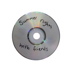 a cd with the words summer nights with friends written on it