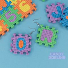 These super cute Soft Play Earrings are perfect for brightening up any look! They're made from the same foam as the real thing, making them lightweight and easy to wear. They come as a mismatched pair, so you will get two different colours and designs. The hooks on these earrings are titanium, but we do 925 sterling silver hooks, clip-ons, and clasp hooks for stretched ears for free on request. All you need to do is leave a note when checking out. Be sure to check out our store for more quirky a Play Zone, Funky Accessories, Dopamine Dressing, Unusual Earrings, Soft Play, Tomboy Style Outfits, Stretched Ears, Fun Earrings, Uk Shop