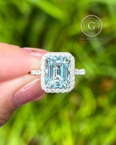 Aquamarine 6 CT Sky Blue Emerald Cut Diamond Engagement Ring 10K 14K 18K Solid White and Rose Gold Wedding Ring Anniversary Ring Bridal Ring R I N G M E T A L ✥ Metal : 10K 14K 18K White Yellow and Rose Gold, 925 Sterling Silver ✥ Metal Clarity : 100% Pure ✥ Stamp/Hallmark : Yes M A I N S T O N E S ✥ Type : Aquamarine  Diamond ✥ Shape : Emerald Cut ✥ Weight : 6 CT ✥ Color : Sky Blue ✥ Clarity : High VVS1 ✥ Diamond Cut : Brilliant Oval Cut S I D E S T O N E S ✥ Type : Lab grown Diamond ✥ Shape : Round Cut ✥ Weight :  1.25 Ct ✥ 36 Side Diamond (054 Ct) ✥ Color : White ✥ Clarity : VVS1 ✥ Cut : Excellence R I N G S I Z E S ✥ All Ring Size are Available ✥ If You Have any Questions With Regards to Sizing Please Contact as S H I P P I N G ✥ Free Express Delivery ✥ No Extra Charge For Delivery  ✥ Aquamarine And Diamond Ring, White And Rose Gold Wedding, Aquamarine Ring Vintage, Rose Gold Wedding Ring, Emerald Cut Diamond Engagement Ring, Emerald Cut Diamond Engagement, Blue Emerald, Emerald Cut Diamond Ring, Engagement Rings Bridal Sets