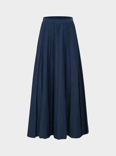 Upgrade your wardrobe with our Pleated Skirt 35"-Mallard Blue. Perfect for any occasion, add this classic piece to your collection today. Chic Blue A-line Maxi Skirt, Chic Navy Pleated Skirt, Blue Fitted A-line Maxi Skirt, Elegant Blue Flowy Maxi Skirt, Elegant Blue Pleated Bottoms, Blue Lined Maxi Skirt For Formal Occasions, Blue Pleated Fitted Maxi Skirt, Blue Midi Length Pleated Skirt For Workwear, Classic Pleated Waist Maxi Skirt