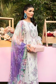 Embroidered lawn frontPlain Lawn backEmbroidered sleevesEmbroidered sleeves laceEmbroidered daman laceEmbroidered daman lace for backDigital printed chiffon dupatta 2.5 yardPlain dyed trouser Lawn Design, Embroidered Sleeves, Lawn Shirts, Chiffon Dupatta, Fabric Stores Online, Pakistani Wedding, Chiffon Shirt, The Mighty, Jacquard Fabric