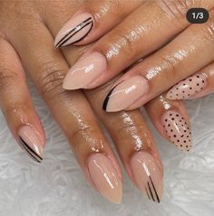 Long Professional Nails, Polka Dots Nails, Short Stiletto Nails, Nail Art Tattoo, Short Stiletto, Nail Looks, Stunning Nail Designs, Nail Candy, Dots Nails