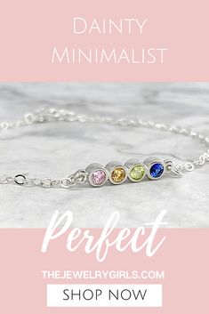 Classic minimalist design, custom made to order for you Mothers Birthstone Bracelet, Bracelet For Mom, Family Bracelet, Family Bracelets, Family Jewelry, Bridesmaid Thank You, Mothers Bracelet, Family Jewellery, Birthstone Bracelet