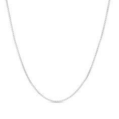 Sleek and shiny, wear this box chain necklace alone or paired with your favorite charm. Fashioned in sterling silver and polished to a bright finish, this 0.9mm wide box chain necklace measures 20.0 inches in length and secures with a lobster claw clasp. Box Chain Necklace, Box Chain, Lobster Claw, Chain Necklace, Sleek, Sterling Silver, Chain, Silver