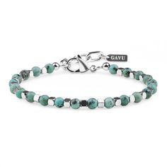 PRICES MAY VARY. Details: This stone bracelet beaded with 4mm African Turquoise stone and 3*3mm square stainless steel bead Mens Beaded Bracelet: Length in 7"(18cm) with 1.2"(3cm) extender, for wrist size of 6.5-7.5"(16.5-19cm) Genuine stones set in stainless steel wires with adjustable loster clasp, anti-rust and waterproof; Each stone of this mens beaded bracelets comes from nature and made by caring hands, special and cute Stone Properties: African Turquoise is said to help you to communicate Men Stone Bracelet, Blue Crystal Bracelet, Blue Stone Bracelet, Stile Casual Chic, Stone Properties, Turquoise Crystal, African Turquoise, Arm Party, Crystal Beads Bracelet