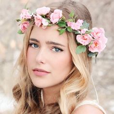 New, Never Used Flower Headband. Adjustable Wiring For Size Of Head Flower Shoot, Flower Crown Pink, Wedding Hair Flower Crown, Woodland Theme Wedding, Flower Headband Wedding, Flower Crown Bride, Pink Flower Crown, Crown Pink, Hair Acessories