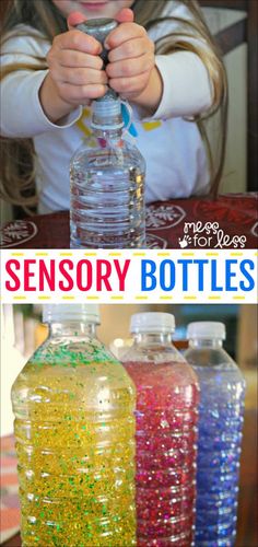 Therapist Activities, Calm Sensory Bottles, Mindfulness Jar, Sensory Bottles Preschool, Glitter Sensory Bottles, Calming Bottle, Calming Jar, Calm Down Jar, Finger Games