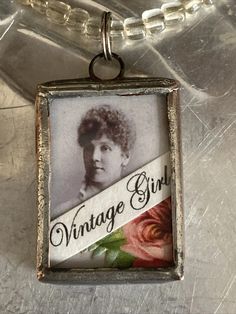 Vintage Girl soldered Glass PENDANT charm With Bead NECKLACE Handmade | eBay Necklaces Handmade, Vintage Girl, Vintage Girls, Soldering, Necklace Handmade, Glass Pendant, Bead Necklace, First Class, Glass Pendants