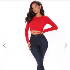 Cropped Sweater By Fashion Nova (Better Than Your Average Cropped Sweater) Red Long Sleeve Trendy Crop Top, Trendy Red Long Sleeve Crop Top, Trendy Red Crop Top For Winter, Trendy Red Winter Crop Top, Fashion Nova Outfits, Fashion Nova Tops, Womens Black Dress, Hot Outfits, Womens Loungewear