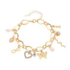 PRICES MAY VARY. Gold/Silver Butterfly Bracelet for Women: The Multi-Element Butterfly Pearl Heart Bracelet is a truly enchanting accessory that combines a diverse range of elements to create a one-of-a-kind piece.The bracelet showcases delicate butterfly motifs, symbolizing transformation and beauty. Each butterfly is intricately designed, with fine details that bring them to life.Lustrous pearls are interwoven throughout the design, adding a classic and elegant touch. The heart elements repres Birthday Party Butterfly, Bracelet For Women Gold, Girly Bracelets, Butterfly Charm Bracelet, Shape Butterfly, Rhinestone Material, Fashion Star, Presents For Women, Butterfly Bracelet