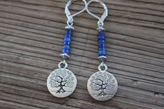 Lapis Earrings / Silver Dangle Boho Earrings / Blue Earrings / Boho Jewelry / Bohemian Earrings / Gemstone earrings / Nature Lover Gifts Nature-inspired Blue Dangle Earrings, Blue Nature-inspired Drop Earrings, Blue Spiritual Nickel-free Earrings, Bohemian Blue Hypoallergenic Jewelry, Lapis Earrings Silver, Earrings Nature, Lapis Earrings, Lapis Lazuli Earrings, Earrings Gemstone