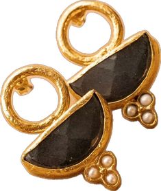 Elegant Round Earrings With Artistic Design, Elegant Crescent Earrings For Gift, Handmade Crescent Jewelry For Parties, Traditional Jewelry As Unique Gift, Traditional Jewelry With Unique Design For Gift, Traditional Jewelry As A Gift With Unique Design, Gold Earrings With Artistic Design For Gift, Black Earrings With Artistic Design As A Gift, Black Earrings With Artistic Design For Gift