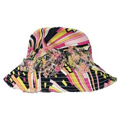 condition 10/10 color multi size 1 hat height 10cm, circumference 52cm, hat brim width 8cm cotton 65% rayon 35% made in italy free shipping worldwide (takes around 5days) Multicolor Spring Bucket Hat, Spring Multicolor Curved Brim Bucket Hat, Multicolor Curved Brim Bucket Hat For Spring, Spring Multicolor Bucket Hat With Short Brim, Spring Multicolor Short Brim Bucket Hat, Multicolor Short Brim Bucket Hat For Spring, Spring Multicolor Sun Hat With Flat Brim, Multicolor Cotton Summer Hat, Multicolor Short Brim Bucket Hat