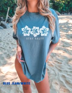 The ultimate Hibiscus Beach Shirt, get ready for Summer or Beachy Vacation with this cute Hibiscus Shirt! This Preppy Comfort Colors® Tshirt is super comfy! Size up for a Trendy Oversized Look!  Beachy Shirts, Coconut Girl, Hawaii Shirt Beach Cotton Shirt With Hibiscus Print, Hibiscus Print Cotton Shirt For The Beach, Cotton Hibiscus Print Beach Shirt, Cotton Hibiscus Print Shirt For Beach, Cotton Hibiscus Print Shirt For The Beach, Beach Shirt With Hibiscus Print, Casual Hawaiian Shirt With Hibiscus Print For Beach Season, Hibiscus Print Shirt For Beach Season, Beach Season Hibiscus Print Shirt