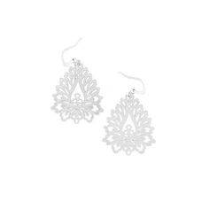 From LAVISHY's most popular boutique style fashion jewelry collection Funkii, these original, beautiful & affordable light weight intricate filigree earrings were made based on LAVISHY's original illustration artwork inspired by Indian lotus flower. Great for everyday wear, perfect birthday, holiday & everyday gift ideas for family & friends. Pendant base metal: CopperEarring hook base metal: Zinc alloyPlating: Imitation silver & goldSafety: Nickel & lead free, non-allergenic / hypo-allergenicPe Silver Laser Cut Earrings As Gift, Elegant Laser Cut Jewelry As A Gift, Elegant Laser Cut Jewelry For Gifts, Elegant Laser Cut Jewelry Gift, Indian Lotus Flower, Indian Lotus, Gift Ideas For Family, Gift Shops, Garden Park