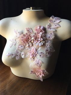 "Fine net 3D lace with embroidered flowers and leaves ... amazing dimension. This is a NEW style with peachy pink and pink embroidery, tiny sequins, faux studded pearls and diamente. About 13\" x about 9\" overall. More lace, stretch lace, appliques, flowers, leaves and other lovelies located here: LACES: http://www.etsy.com/shop/MaryNotMartha?section_id=6414105 STRETCH LACES: http://www.etsy.com/shop/MaryNotMartha/search?search_query=STRETCH+LACE&search_submit=&search_type=user_shop_ttt Pink Lace With Floral Embroidery For Party, Pink Floral Embroidered Lace For Party, Pink Floral Embroidery Lace For Party, Pink Embroidered Lace For Party, Pink Fitted Lace With Floral Embroidery, Fitted Pink Lace With Floral Embroidery, Pink Fitted Floral Embroidered Lace, Pink Floral Embroidered Fitted Lace, Pink Embroidered Fitted Lace