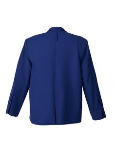 Electric blue blazer with wide padded shoulders. Loose oversized style. Material – 60% acrylic; 40% cottonLining – silk substituteMeasurements:XS - Bust(cm):80-82; Waist(cm):63-64; Hips(cm):87-89.S - Bust(cm):83-84; Waist(cm):65-66; Hips(cm):90-92.M - Bust(cm):88-90; Waist(cm):68-70; Hips(cm):94-96.L - Bust(cm):92-94; Waist(cm):74-76; Hips(cm):98-100.XL - Bust(cm):96-98; Waist(cm):78-80; Hips(cm):102-104.Those who are between sizes should order the larger size. Semi-formal Long Sleeve Blazer With Structured Shoulders, Blue Notch Lapel Blazer For Work, Oversized Long Sleeve Blazer For Semi-formal Occasions, Business Casual Blazer With Structured Shoulders And Long Sleeves, Blue Blazer With Welt Pockets For Office, Blue Outerwear With Hidden Button Closure For Office, Blue Lapel Collar Sport Coat For Work, Oversized Blue Blazer For Workwear, Blue Sport Coat With Lapel Collar For Work