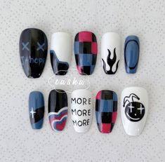 Jungkook Nails Designs, Nails Trends Spring, Short Square Spring Nails, Spring Nails Dark, Spring Nails Short, Hope Nails