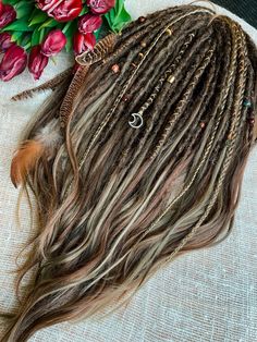 This Hair Extensions item by FoksasDreads has 2573 favorites from Etsy shoppers. Ships from Kazakhstan. Listed on Jan 14, 2023 Loose Ended Dreads, Braid In Dreads Extensions, Light Brown Dreads, Synthetic Dreads Diy, Female Dreads Hairstyles, Half Dreaded Hair, Braids Tips, Synthetic Dreads Hairstyles, White Girl Dreads