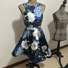 This Is A Beautiful Speechless Brand Dress From Nordstrom. This Dress Is A Size 5 Nwt Floral Homecoming / Mini Dress Happy Shopping Floral Print Mini Dress For Homecoming, Sleeveless Blue Floral Dress For Party, Blue Sleeveless Floral Dress For Party, Casual Blue Floral Dress For Party, Casual Blue Floral Party Dress, Blue A-line Floral Dress For Party, Blue A-line Floral Party Dress, Elegant Blue Mini Length Floral Dress, Elegant Blue Floral Mini Dress