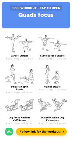 an exercise poster with the instructions for how to do squats and bench press ups