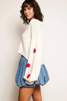 Rose Sleeve Cardigan – 9Teen Boutique